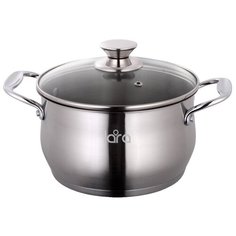 Кастрюля LARA Elite, 2.2 л, сталь