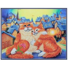 Hobby & Pro Набор для вышивания бисером Свидание на крыше 31 х 25 см (БН-3140)