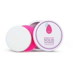 Набор для очистки beautyblender Blendercleanser Solid Lavender, для очищения кистей и спонжей, 2 шт. белый/розовый