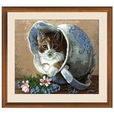Hobby & Pro Набор для вышивания Кот в кувшине 27 х 22 см (677)