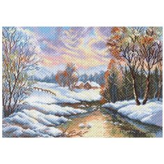 Матрёнин Посад Набор для вышивания бисером и нитками Раняя весна 27 х 39 см (0027/БН)