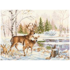 Алиса Набор для вышивания "У лесного озера" 23 × 17 см (3-28)