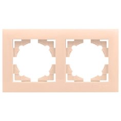 Рамка 2п EKFEWM-G-302-20, кремовый