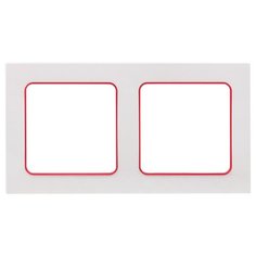 Рамка 2п EKFEXM-G-305-20, белый