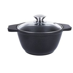 Кастрюля Kukmara Традиция к01а, 1 л, черный