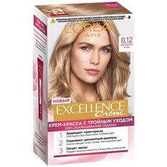 LOreal Paris Excellence стойкая крем-краска для волос, 8.12, Мистический блонд