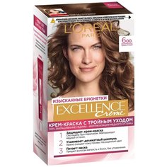 LOreal Paris Excellence стойкая крем-краска для волос, 6.00, Темно-русый