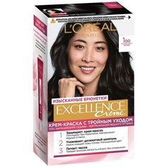 LOreal Paris Excellence стойкая крем-краска для волос, 1.00 Черный
