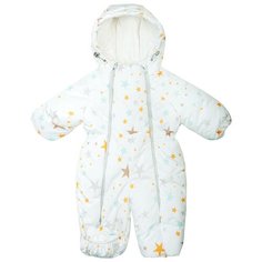 Комбинезон Сонный Гномик Орион 2116 размер 62, белоснежный с рисунком