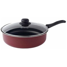 Сотейник Scovo Expert СЭ-019, 26 см, с крышкой, бордовый