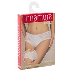 Innamore Трусы Слипы высокой посадки с кружевными вставками Clusia, размер 7, bianco