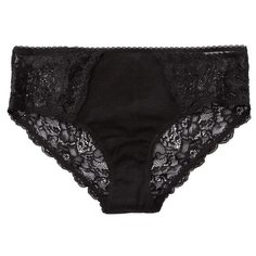 Innamore Трусы Слипы высокой посадки с кружевными вставками Clusia, размер 6, nero