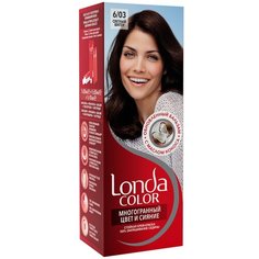 Londa стойкая крем-краска для волос Многогранный цвет и сияние, 6/03 (14) светлый шатен