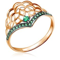 Бронницкий Ювелир Кольцо из красного золота Д0268-017554, размер 16.5