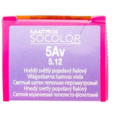Matrix Socolor Beauty стойкая крем-краска для волос, 5Av светлый шатен пепельно-перламутровый, 90 мл