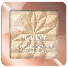 Alvin Dor Хайлайтер You Glow Girl highlighter powder 02 тон медовое сияние