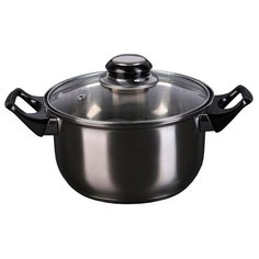 Кастрюля Доляна Черная ночь, 113305, 1.5 л, черный