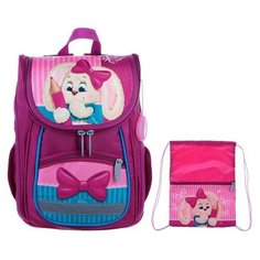 Calligrata Ранец Первоклашка Зая 2 предмета (2999963), сиреневый