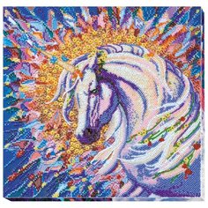 ABRIS ART Набор для вышивания бисером Вестник счастья 30 х 30 см (AB-642)