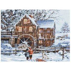 Палитра Набор для вышивания Мельница в снегу 40 х 31 см (07.013)