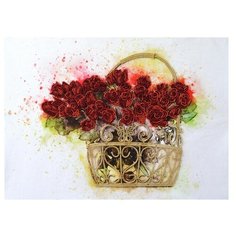 NOVA SLOBODA Набор для вышивания бисером Цветы любви 48 х 35 см (НК3303)