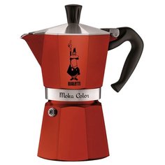 Гейзерная кофеварка Bialetti Moka Express Color (6 порций), красный