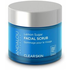 Andalou Naturals скраб для лица Clearskin Lemon Sugar Facial Scrub с мёдом и лимоном 50 г