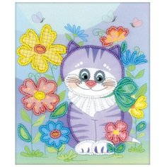 Риолис Набор для вышивания бисером Котик 15 x 18 см (0060 РТ)