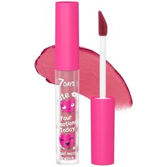 7DAYS жидкая матовая помада для губ Your Emotions Today Cute, оттенок 108 deep rose