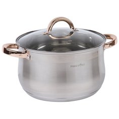 Кастрюля Pomi dOro Levita PSS-595009, 6.6 л, серебристый/медный