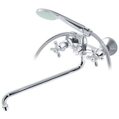 Смеситель с душевой лейкой VARION ARMATUREN Ретро 7012 22 1 сере6ристый