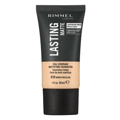 Rimmel Тональный мусс Lasting Matte Foundation, 30 мл, оттенок: 010 Warm Porcelain