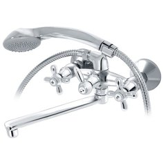 Смеситель с душевой лейкой VARION ARMATUREN Ретро 7015 22 1 сере6ристый