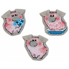 Риолис Набор для вышивания магнита Поросята 5 x 5 см (1750АС)