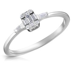 Бронницкий Ювелир Кольцо из белого золота R2226A1E, размер 16.5