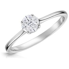 Бронницкий Ювелир Кольцо из белого золота R2380A1E, размер 16.5