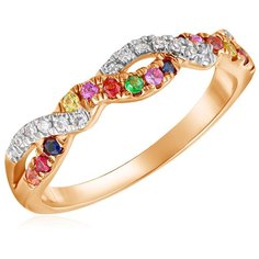 Бронницкий Ювелир Кольцо из желтого золота ЛсHF05552R, размер 16.5