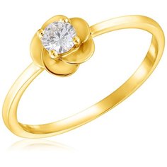 Бронницкий Ювелир Кольцо из белого золота ю1R25606, размер 16.5