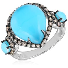 Бронницкий Ювелир Кольцо из белого золота юаR13477WQTQ, размер 16