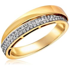 Бронницкий Ювелир Кольцо из желтого золота мзHF04576R-Y, размер 17