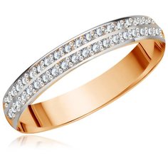 Бронницкий Ювелир Кольцо из красного золота R5119719, размер 15.5