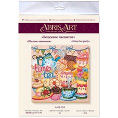 ABRIS ART Набор-миди для вышивания бисером Безумное чаепитие 20 х 20 см (AMB-055)