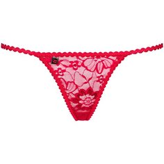 Obsessive Трусы Hetea стринги кружевные, размер S-M, красный