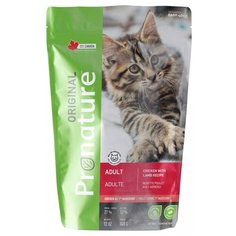 Сухой корм для стерилизованных кошек ProNature Original, с курицей, с ягненком 340 г