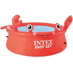 Детский бассейн Intex Happy Crab 26100, 183х51 см красный