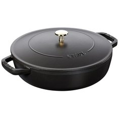 Сотейник Staub Chistera, 28 см, с крышкой, черный