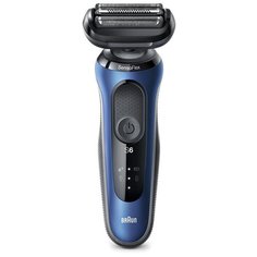 Электробритва Braun 60-B1200s/60-N1200s/60-R1200s Series 6, синий/черный