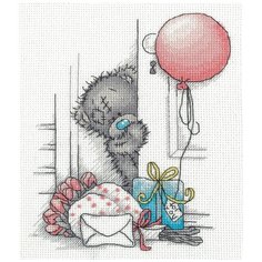 Klart Набор для вышивания Tatty Teddy с подарками 17 x 20 см (MTY-8-265)