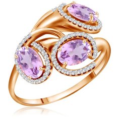 Бронницкий Ювелир Кольцо из красного золота Д0268-713009, размер 17