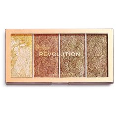 REVOLUTION Палетка хайлайтеров Vintage Lace Highlighter Palette